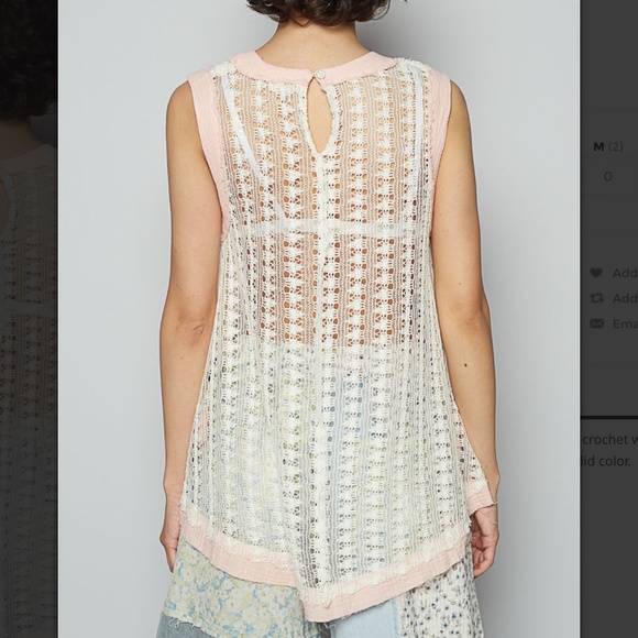 POL “ Cindi “ POL Crochet Knit Sleeveless Top 10 - Picture 4 of 5